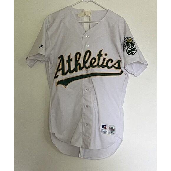 Oakland A’s Jersey For Framing Only -no Back Vintage 90s-Athletics MLB Russell - Picture 1 of 5